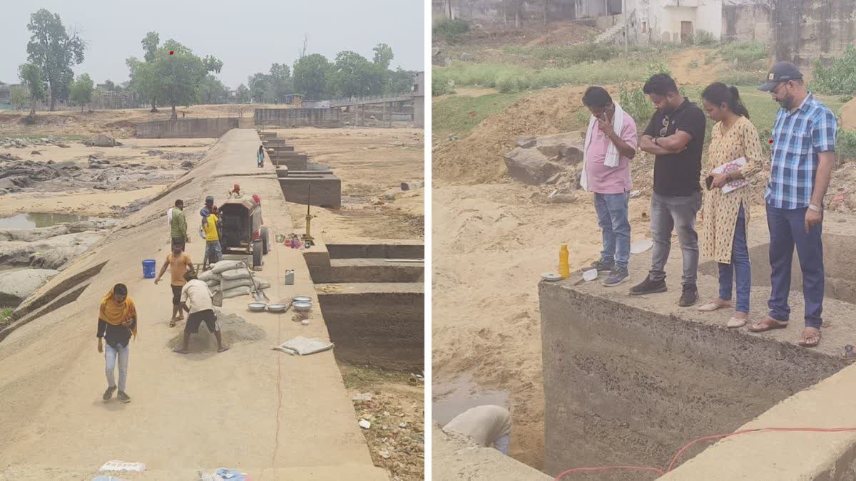 Anicut Repair work in Ramanujganj