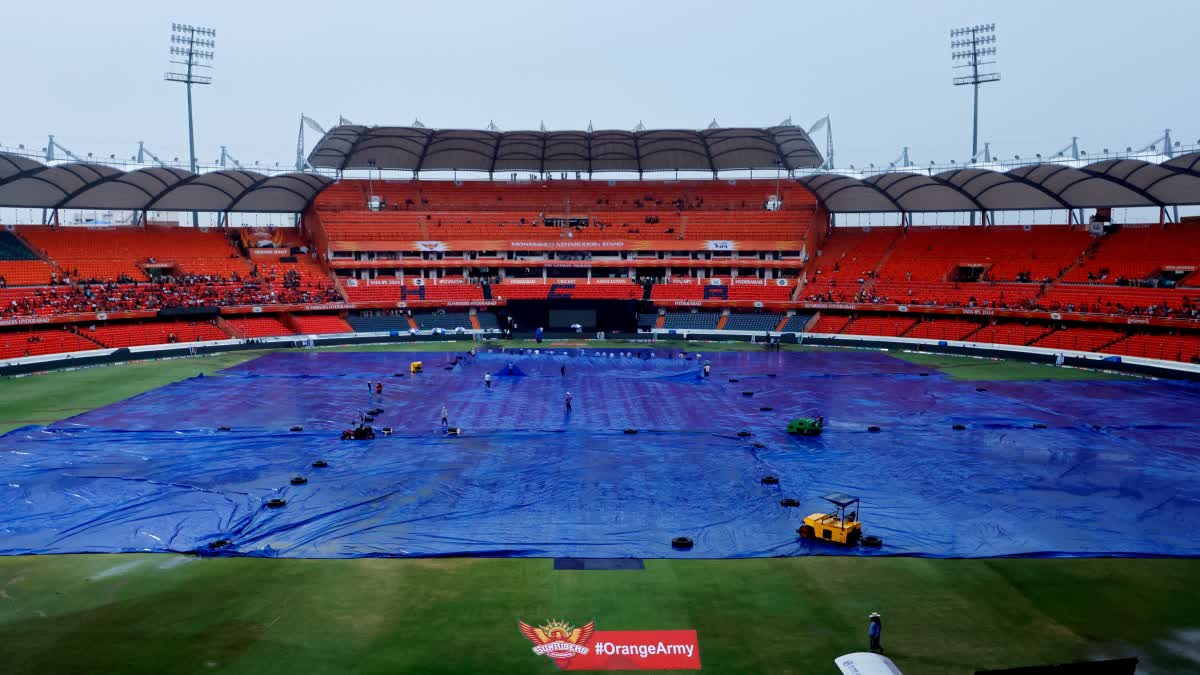 Match Abandoned of Sunrisers Hyderabad vs Gujarat Titans