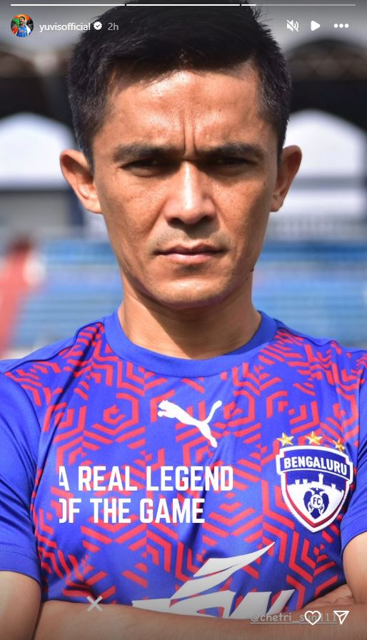 Many sportspersons including Virat Kohli, Yuzvendra Chahal, Yuvraj Singh, Bhaichung Bhutia, etc. have shared their best wishes to India's football icon and skipper Sunil Chhetri for his incredible career in a country where a sports like football doesn't get much attention.