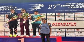 Nandini wins gold Medal in Athletes