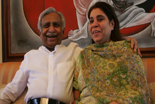 JET AIRWAYS FOUNDER NARESH GOYAL and wife Anita Goyal