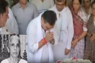 CM Bhajan Lal paid floral tribute