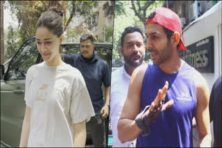 WATCH: Fans Mob Kartik Aaryan outside Gym, Ananya Panday Draws Paparazzi Attention