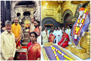 Chandrababu Visited Sri Mahalakshmi and Shirdi Saibaba Temples in Maharashtra