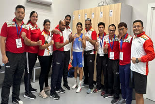 Reigning world champion Nikhat Zareen registered a sensational 5-0 win over Kazakhstan's Tomiris Myrzakul to progress to the women's 52kg final at the Elorda Cup, here on Thursday. Besides Nikhat, Minakshi (48kg), Anamika (50kg) and Manisha (60kg) also made their way into the finals comfortably.