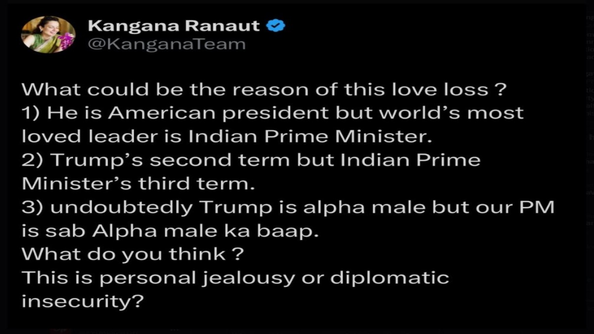 Kangana's social media post