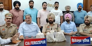 Ferozepur Police seize 1 kg 900 gm heroin and 1 person were arrested