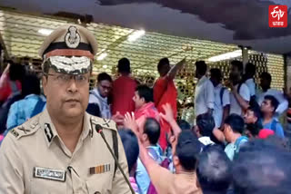 POLICE ON JOBLESS TEACHERS PROTEST