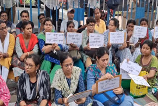 JOBLESS TEACHERS PROTEST