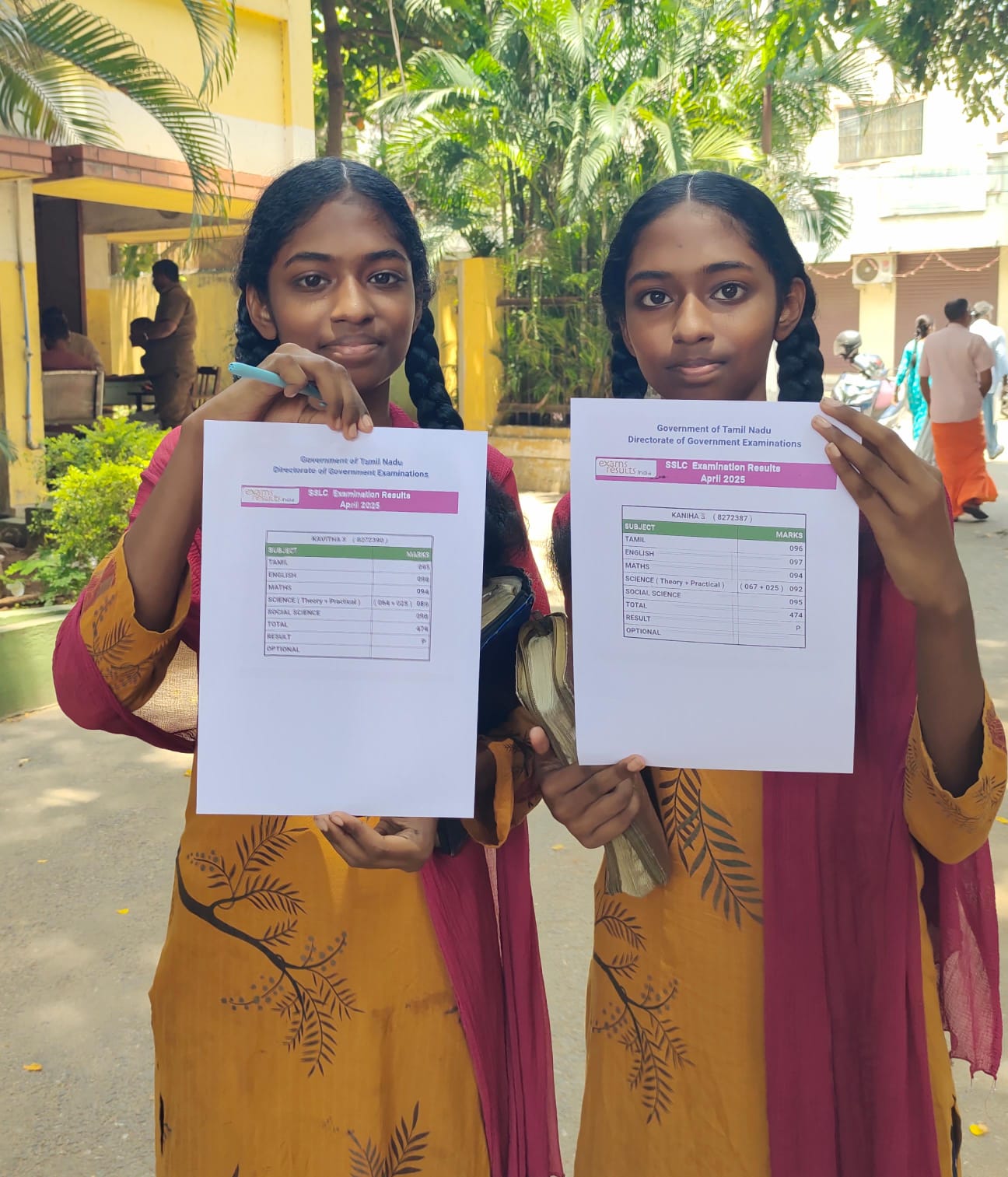Twin Sisters Same Marks in SSC