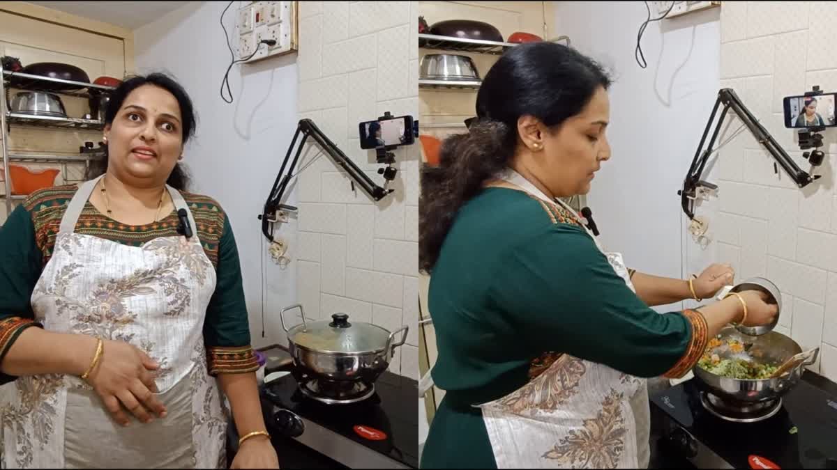 blind woman started cooking YouTube channel  ഭൂമിക കിച്ചണ്‍  ഭൂമിക പാചകം  ഭൂമിക പാചക വീഡിയോ  കാഴ്‌ചയില്ലാതെ പാചകം ചെയ്യുന്ന യുവതി  blind woman who started a YouTube channel  Bhumika Kitchen  Bhumika Kitchen YouTube Channel  Bhumika cooking YouTube channel