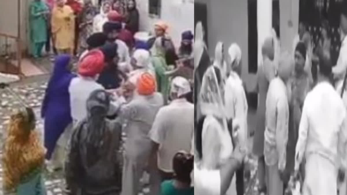Clash broke out between two parties at Gurdwara Sahib in Guru Nanak Nagar Bhogpur Jalandhar