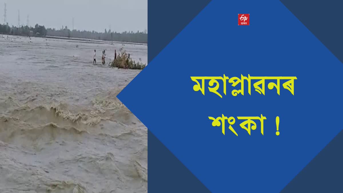 Flood situation in Lakhimpur