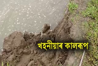 Erosion of Brahmaputra river