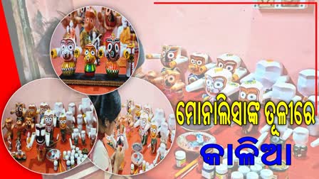 monalisha sahu made painting of lord Jagannath