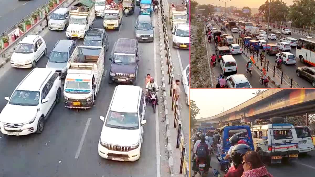 Traffic jam in Haridwar