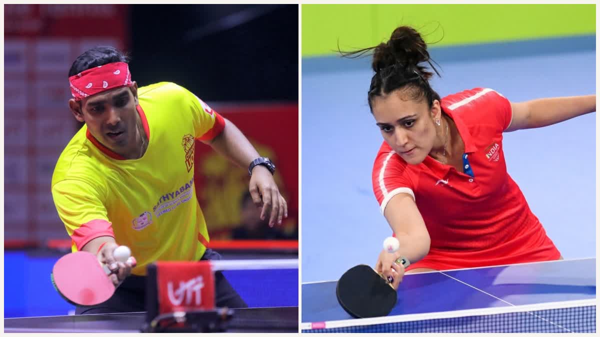 Sharath Kamal and Manika Batra