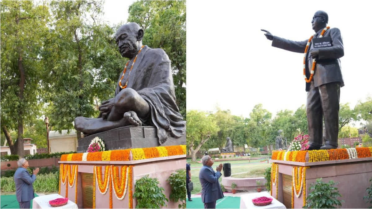 STATUES IN PARLIAMENT COMPLEX  PRERNA STHAL ROW  ലോക്‌സഭാ സ്‌പീക്കർ  ഓം ബിർള