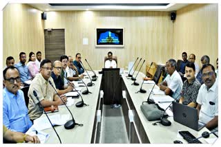 review meeting over Irrigation Scheme