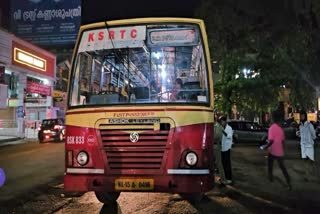 SEXUAL ASSAULT IN KSRTC  കെഎസ്ആർടിസി  കെഎസ്ആർടിസിയിൽ ലൈംഗികാതിക്രമം  കെഎസ്ആർടിസിയുവതിക്ക് നേരെ അതിക്രമം