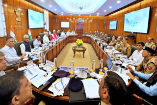 Union Home Minister Amit Shah chairs a high-level review meeting on security scenario in Jammu and Kashmir in New Delhi on Sunday, June 16 2024