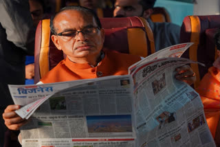 First time since assuming charge as Union Minister, former Chief Minister of Madhya Pradesh, Shivraj Singh Chouhan left for Bhopal along with his wife on Sunday morning.