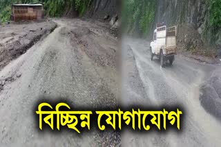 LANDSLIDES HALT TRAFFIC