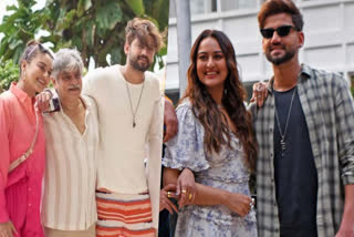 Sonakshi Sinha's viral picture with Zaheer Iqbal's family ahead of their upcoming wedding takes social media by storm. The viral image captures the joyous moments as she spends some quality time with her future in-laws.