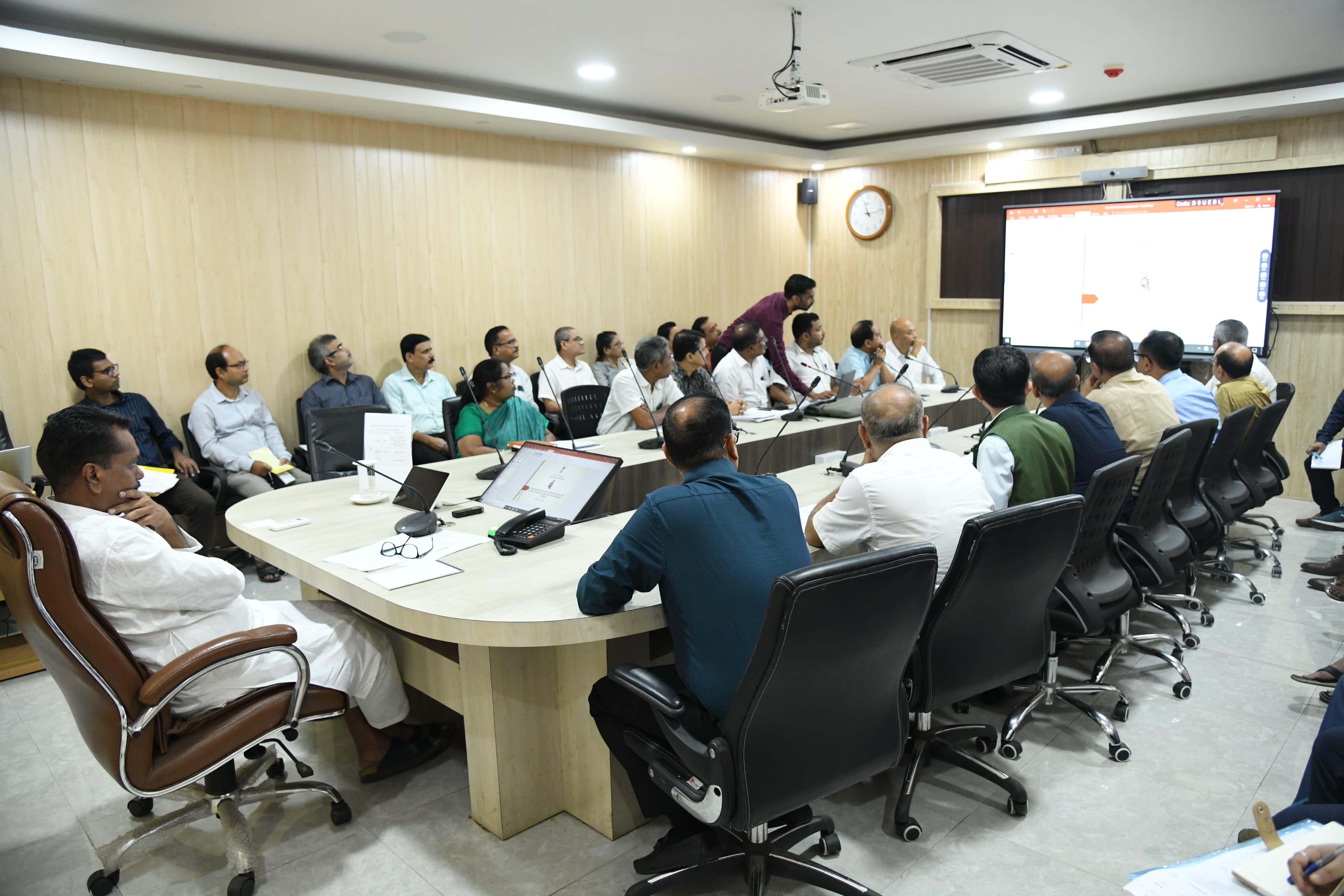 review meeting over Irrigation Scheme