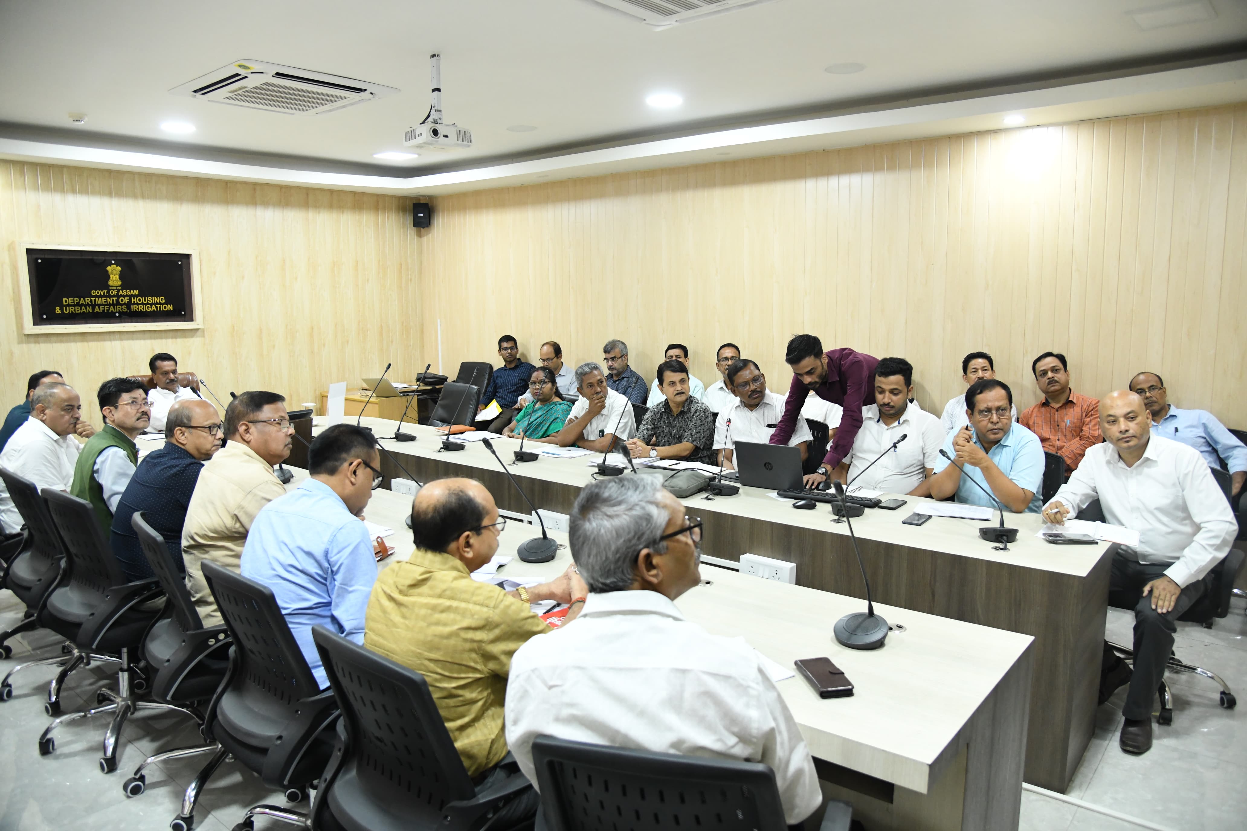 review meeting over Irrigation Scheme