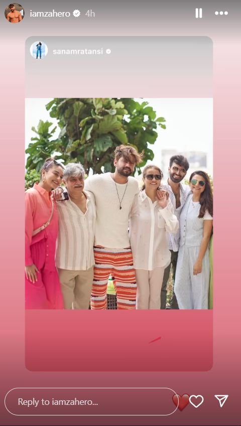 Sonakshi Sinha's viral picture with Zaheer Iqbal's family ahead of their upcoming wedding takes social media by storm. The viral image captures the joyous moments as she spends some quality time with her future in-laws.