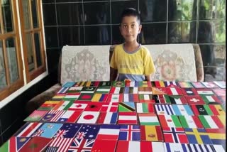 KANNUR BOY LISHAN  MAP AND FLAG REALIZE BOY IN KANNUR  SECOND CLASS STUDENT LISHAN  INDIA BOOK OF RECCORDS