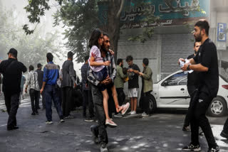 israel pounds iran tehran hits back with missiles several killed and injured monday Urdu News