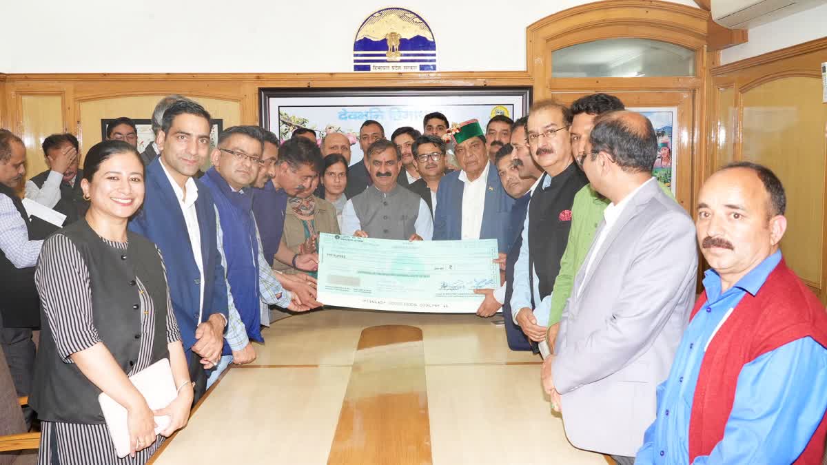 Donation for Monsoon Damage in Himachal Pradesh.