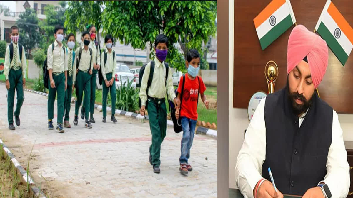 Cabinet Minister Harjot Bains tweeted about school holidays in Punjab