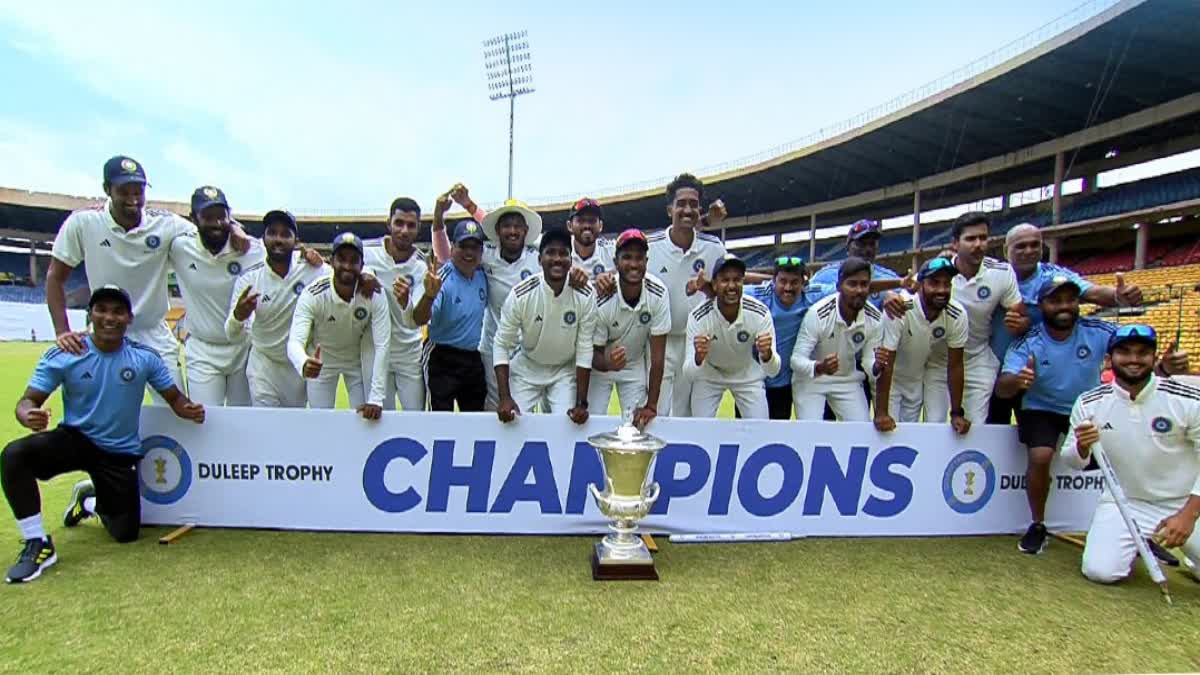 Duleep Trophy 2023 Highlights  Duleep Trophy  west zone vs south zone  south zone win Duleep Trophy 2023  cheteshwar pujara  surya kumar yadav  ദുലീപ് ട്രോഫി  ദുലീപ് ട്രോഫി 2023  സൗത്ത് സോണിന് ദുലീപ് ട്രോഫി  ചേതേശ്വര്‍ പുജാര  സൂര്യകുമാര്‍ യാദവ്