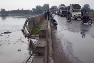 palwal yamuna bridge poor condition