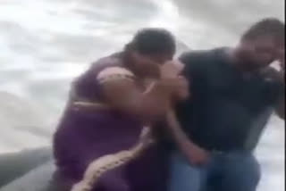 Watch: Sea wave swallows woman as helpless kids scream, watch in horror