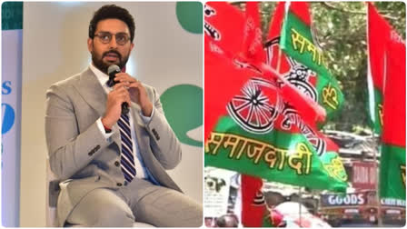 File Photos: Abhishek Bachchan and Samajwadi Party