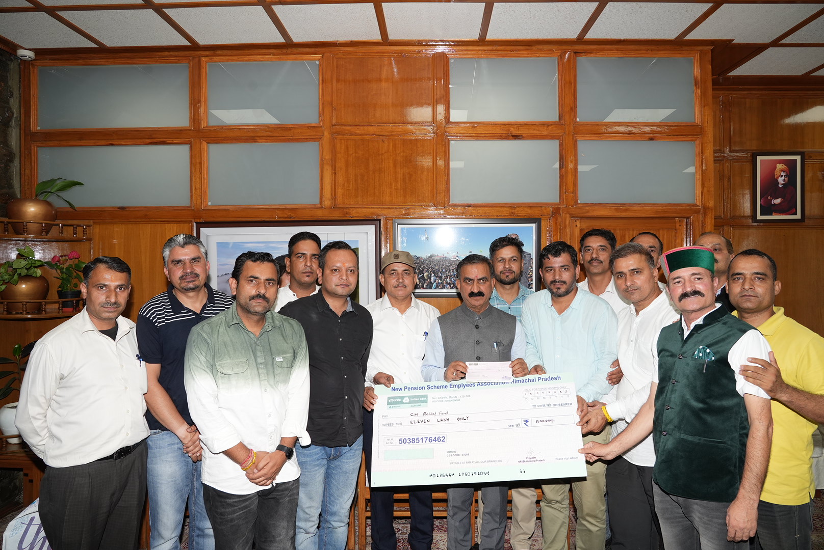 Donation for Monsoon Damage in Himachal Pradesh.