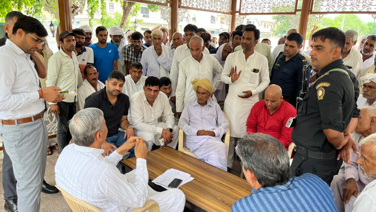 haryana Agriculture Minister JP Dalal visit bhiwani