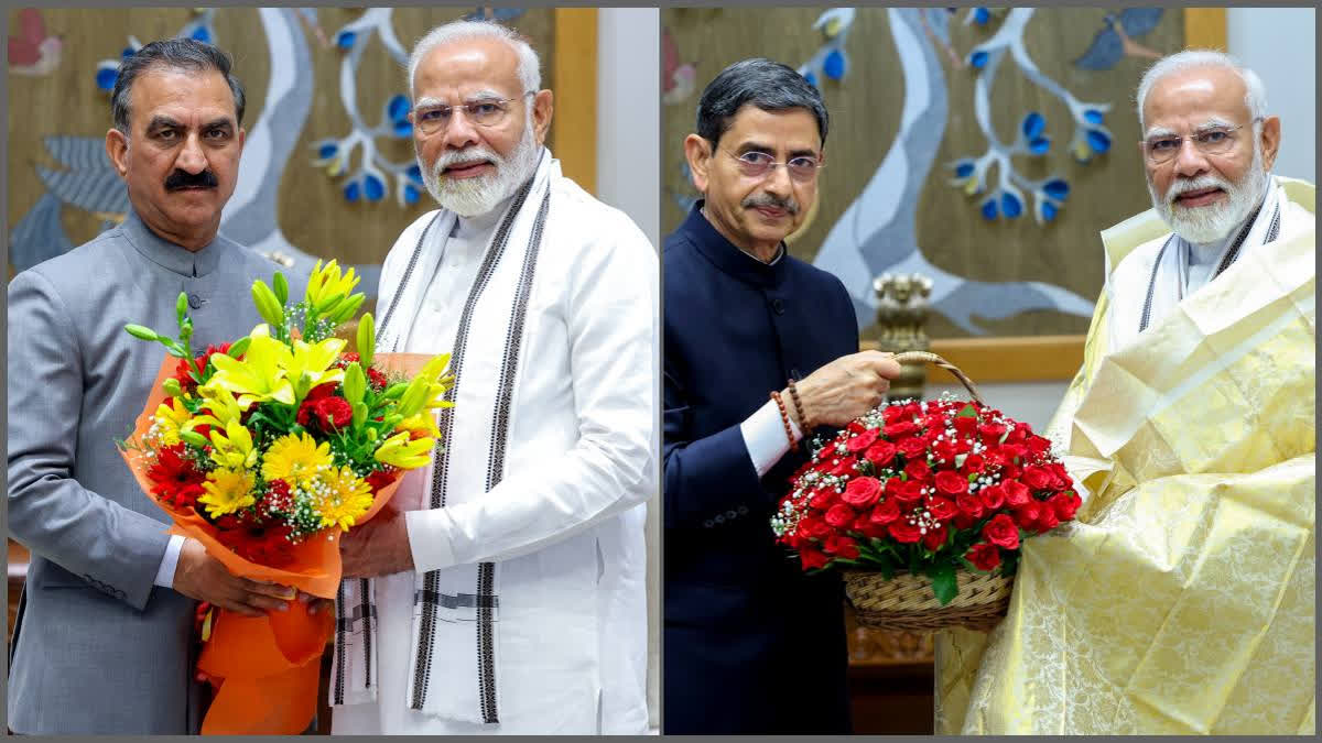 Himachal Pradesh CM Sukhvinder Singh Sukhu visited New Delhi and held discussions with PM Modi. The meeting focused on various state-related matters. Tamil Nadu Governor RV Ravi also met the Prime Minister on Tuesday.