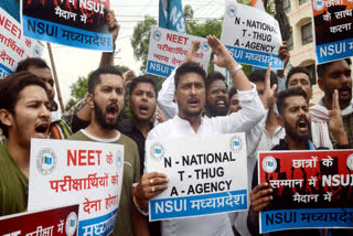 A protest organised by the NSUI to highlight issues including an alleged nursing scam and NEET paper leak turned violent when police intervened to prevent demonstrators from marching towards the CM's residence. Several leaders, including MP Congress President Jitu Patwari, sustained injuries in the police action.