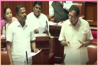 Congress MLA Dinesh Gooligowda, Minister K. N Rajanna