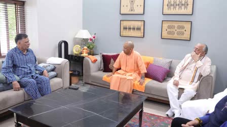 cm yogi enquired about the health of the vidhan sabha speaker satish mahana