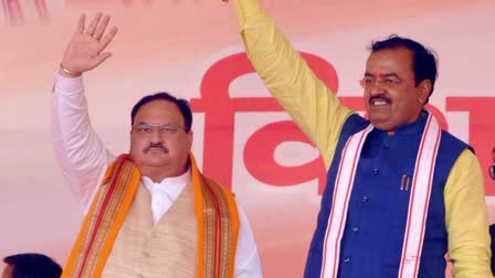 BJP Chief JP Nadda Keshav Prasad Maurya meeting in Delhi