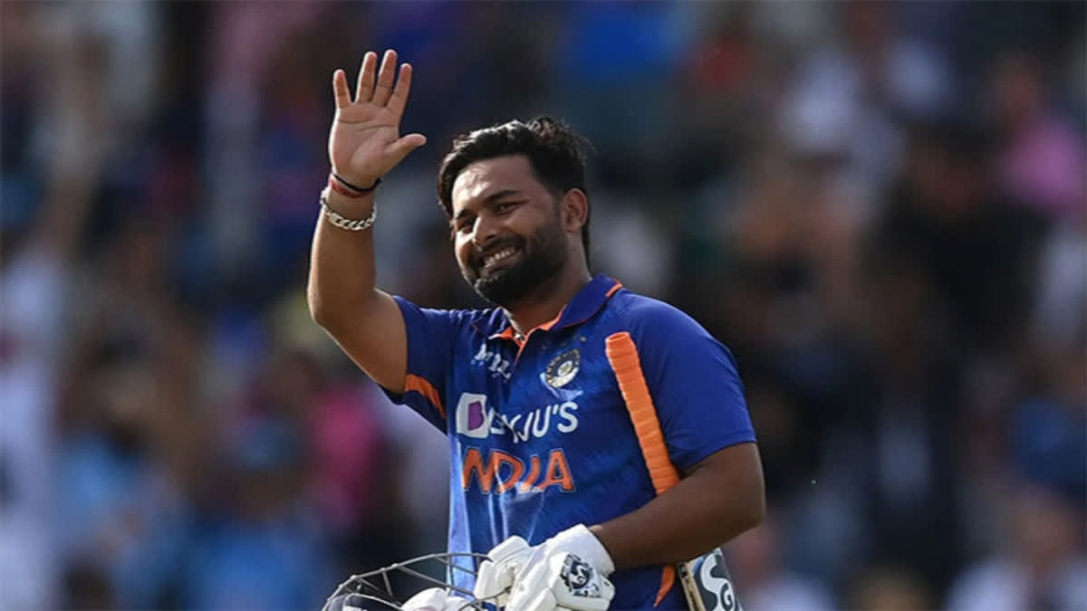 Rishabh Pant bats in a recreational game; shows progress