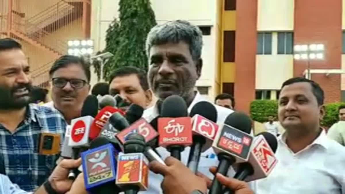 Kota Srinivasa Pujari spoke to reporters.