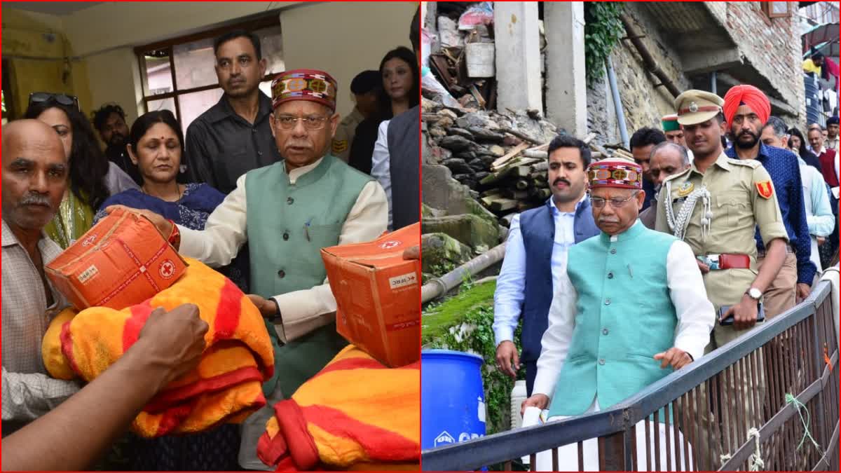 Governor meets affected families of Krishna Nagar