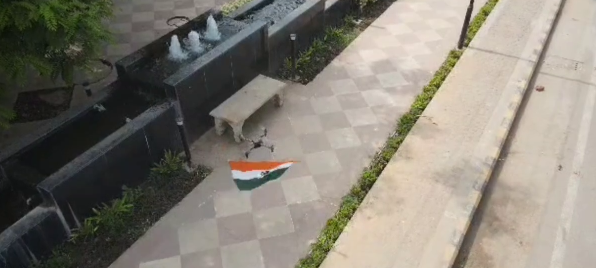 Scindia Hoisted Flag By Drone